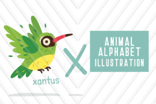 Animal Alphabet X for Xantus: A Bold Letterform for Creative Projects