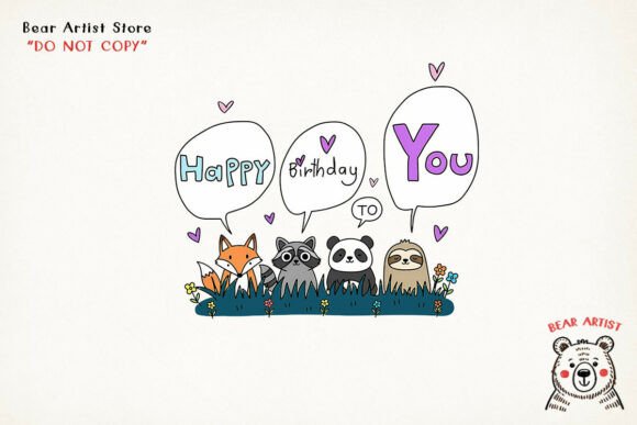 Animal Group Birthday, Funny Birthday: Your Go-To Design Asset