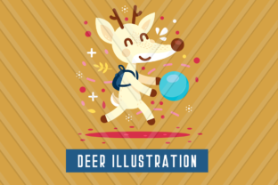 Animal Illustration Deer: A Charming Design Asset