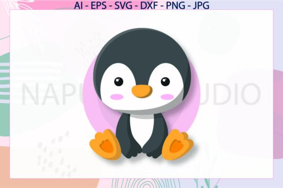 Animal Pinguin | Baby | Svg: Playful Vector Art for Creators