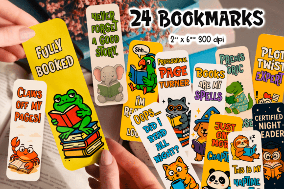 Bring Joy to Every Page with This Funny Animal Bookmark Bundle