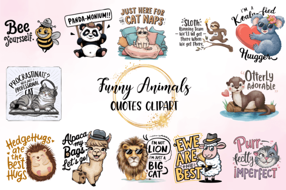 Bringing Laughter to Life: Using Funny Animal Quotes Clipart