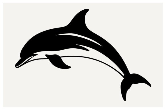 Capture the Flow: The Dolphin Ocean Sea Animal Silhouette