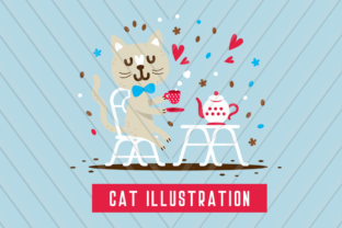 The Whimsical Appeal of a Premium Animal Illustration Cat