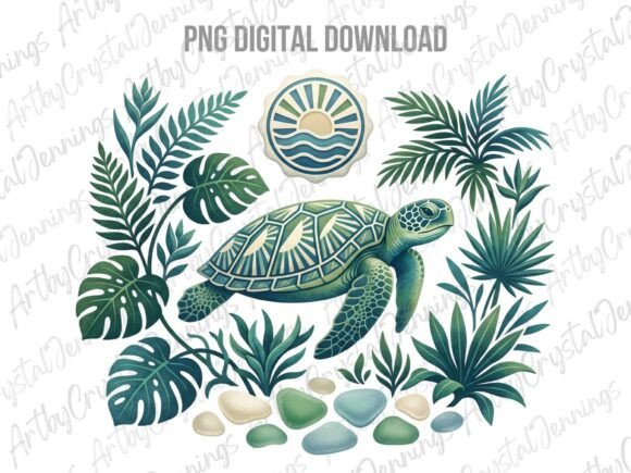 Tropical Sea Turtle Animal PNG: A Designer's Creative Asset
