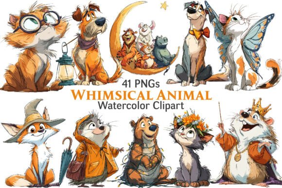 Whimsical Animal Clipart: Infusing Playful Charm into Modern Design